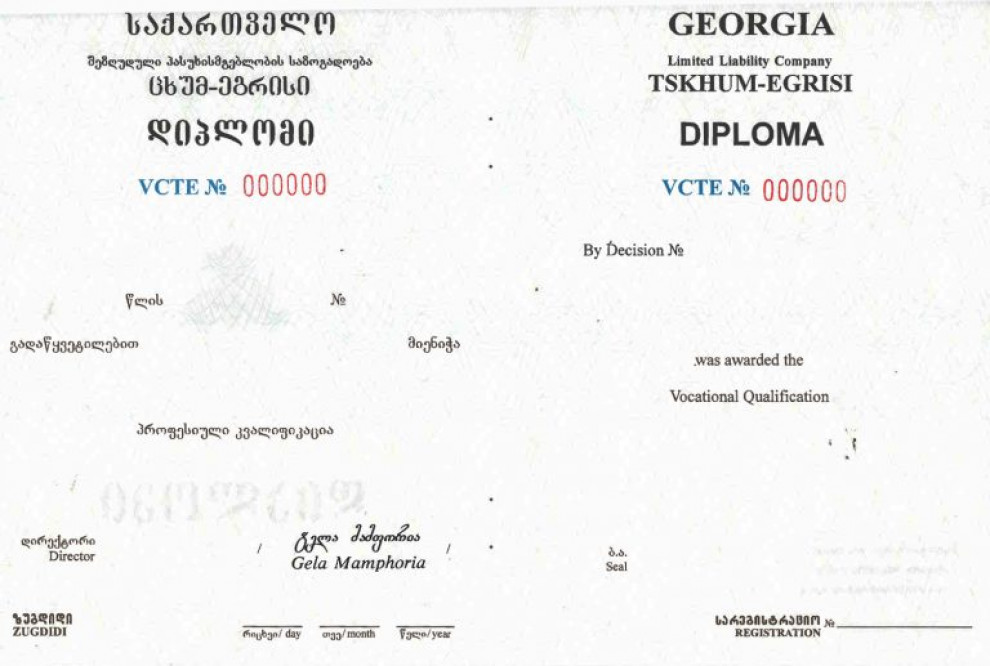 დიპლომის ფორმა